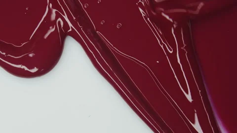 Red lipstick. Red background. Stock Footage 242761279