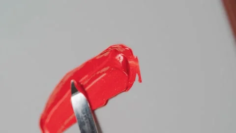 Red Lipstick Texture Stock Footage 237023248