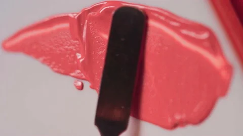 Red Lipstick Texture Stock Footage 237023275