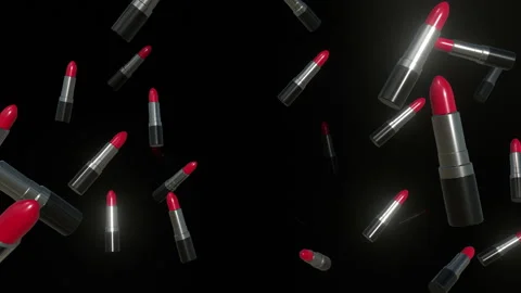 Red Lipstick Tunnel Background Stock-Footage 253109054