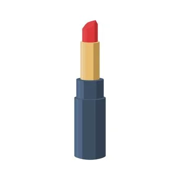 Red lipstick vector illustration isolated on a background Stock Illustration