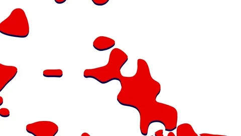 Red liquid abstract animation Stock Footage 326371481