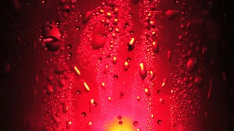 Red liquid and water drops background 2 動画素材 11883191