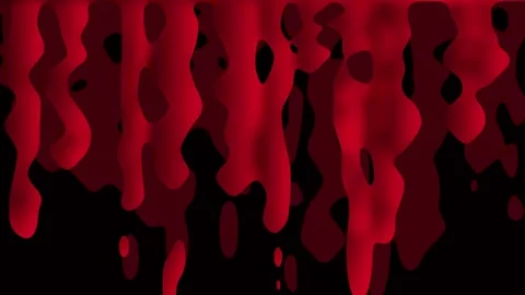 Red liquid dripping down against black background. 4K Vídeo Stock 341847535