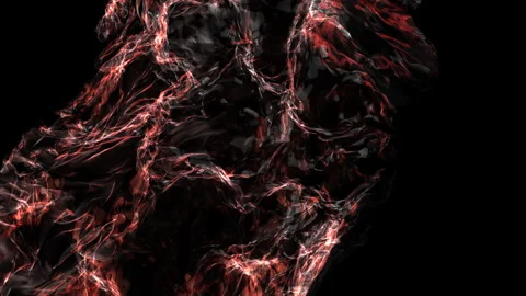 Red liquid flowing down black surface Stock Footage 311608037
