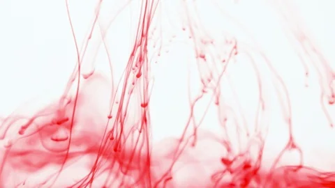Red Liquid Flowing on white background Slow motion abstract Stock Footage 103260071