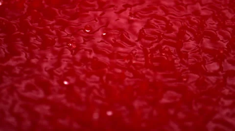RED LIQUID (SLOW MOTION) Stock Footage 25270424