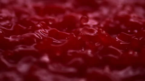 RED LIQUID (SLOW MOTION) Stock Footage 25271796