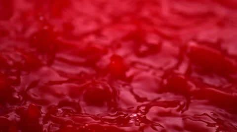 RED LIQUID (SLOW MOTION) Stock Footage 25300176
