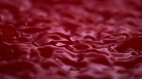 RED LIQUID (SLOW MOTION) Stock Footage 25300351