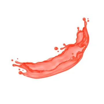 Red liquid splash Stock Illustration