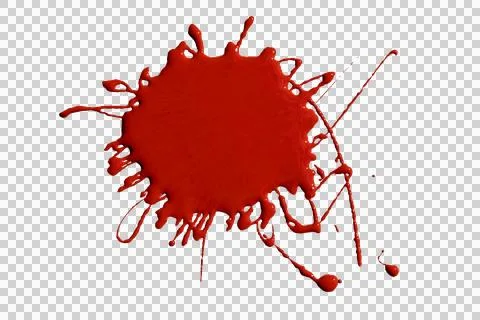 Red liquid splatter pattern with dynamic radial streaks and droplets Stock Photos