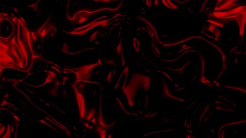 Red liquid swirls create dark abstract art. Stockbeeldmateriaal 297509022