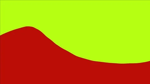 Red liquid transition effect animation. Perfect for cartoon videos Stock Footage 273276501