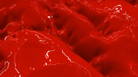 Red liquid water drops Видео 244004790