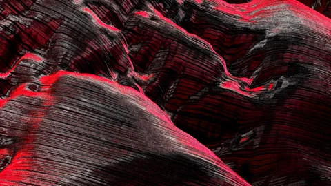 Red liquid water drops Видео 246880644