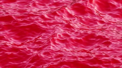 Red Liquid Waves Loop Video stock 165124780