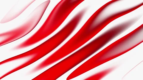 Red liquid waves on white abstract motion background loop 動画素材 339096824