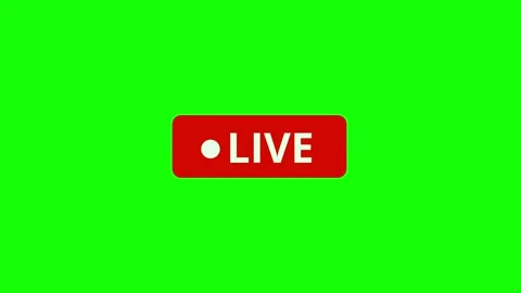 Red LIVE recording icon with blinking an... | Stock Video | Pond5