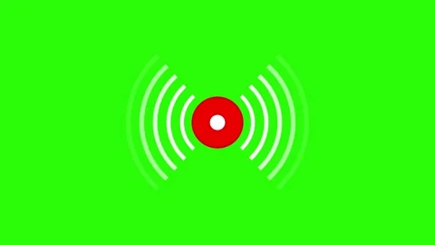 Red Live Stream footage with Play Button and Signal Bars. A simple yet effe.. Stock Footage 304718607
