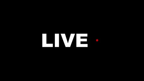 Red Live Streaming Badge Animation on Black background Stockbeeldmateriaal 315821635