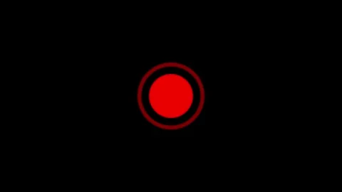 Red Live Streaming Sign Animation Button on Black background. Going Live on.. Video stock 309845481