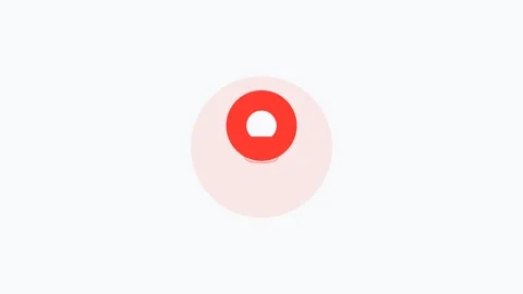Red location pin icon flat design icon for map navigation. Clean minimal motion Stock Footage 342622756