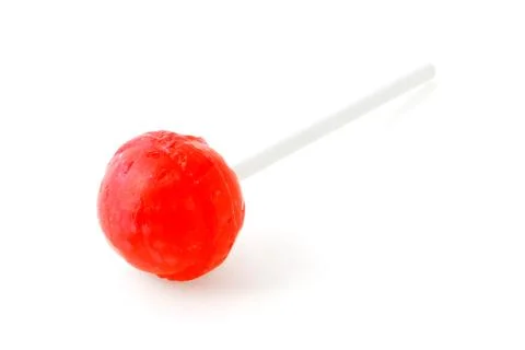 Red lollipop Stock Photos