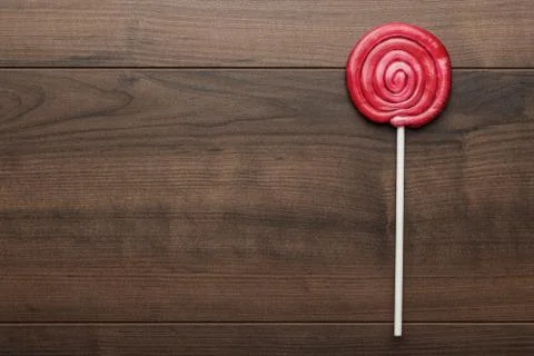 Red lollipop Stock Photos