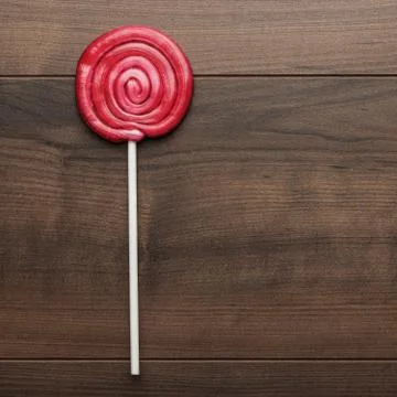 Red lollipop Stock Photos