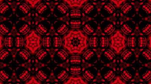 Red Loopable Kaleidoscope Backgound Stock Footage 141132473