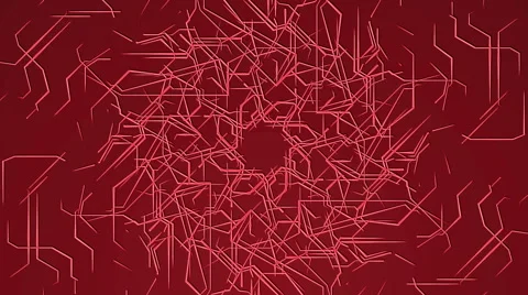 Red Looping Technical Abstract Concept Vídeo Stock 41216835