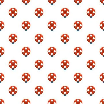 Red lottery machine pattern for gambling chances Stockillustratie