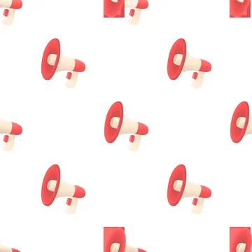 Red loudspeaker pattern seamless vector イラスト素材