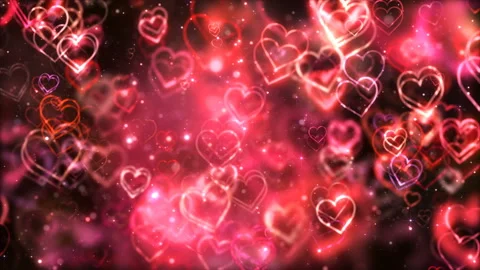 Red Love Background in a 3D animation Stock Footage 233745348