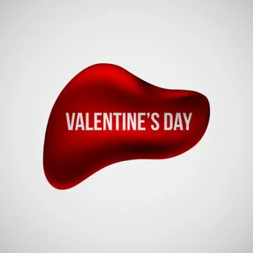 Red Love Bubble Badge Stock Illustration