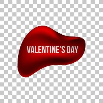 Red Love Bubble Badge Stock Illustration