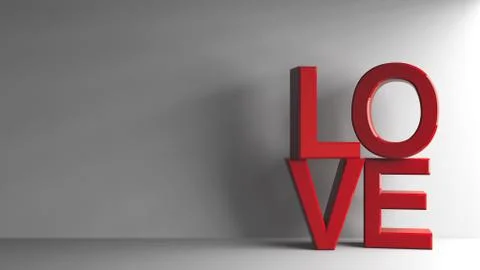 Red love Illustrazione stock