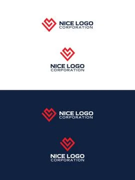 Red love logo Stock Illustration
