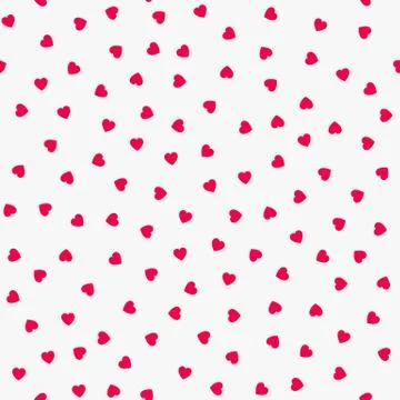 The red love Seamless pattern with hearts Stock Illustration