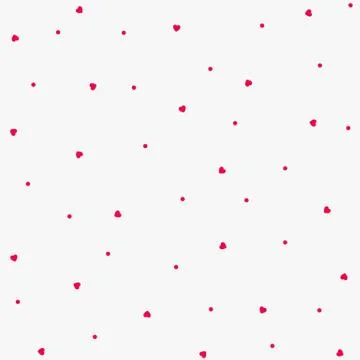 The red love Seamless pattern with hearts Stock Illustration