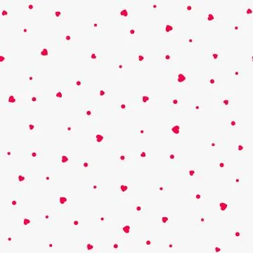 The red love Seamless pattern with hearts Stock Illustration