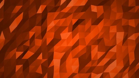 Red low poly abstract seamless animated background Stock Footage 93251592