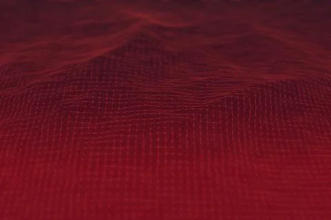Red Low Poly Background Stock Illustration