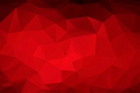 Red Low poly crystal background. Polygon design pattern. environment green Low p Stock Illustration