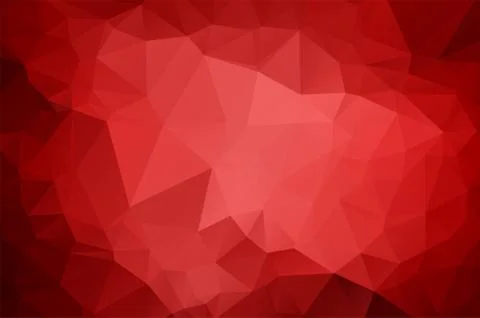 Red Low poly crystal background. Polygon design pattern. environment green Low p Stock Illustration