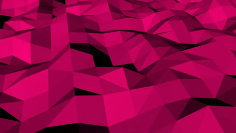 Red low poly geometric pattern Stock Footage 168663431