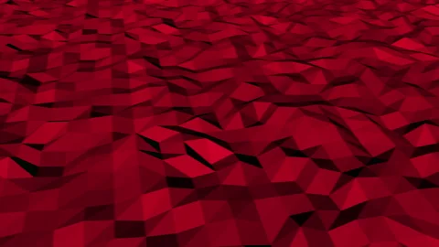 Red low poly geometric pattern Stock Footage 169576148