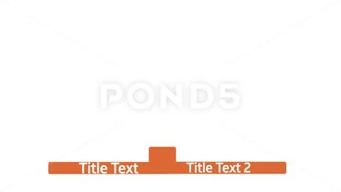 Red lower third two text options PSD Template