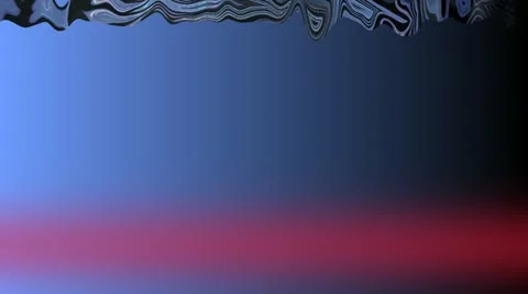 Red Lower Thirds with Melting Metallic Stock Footage 11341652